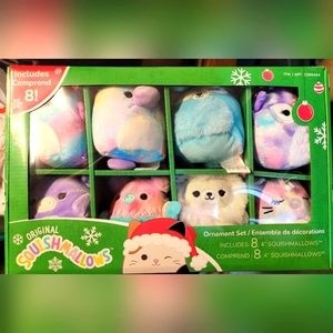 Squishmallows Holiday Fantasy Collection Ornaments 8 Pack Faisah Brindall Gala 4